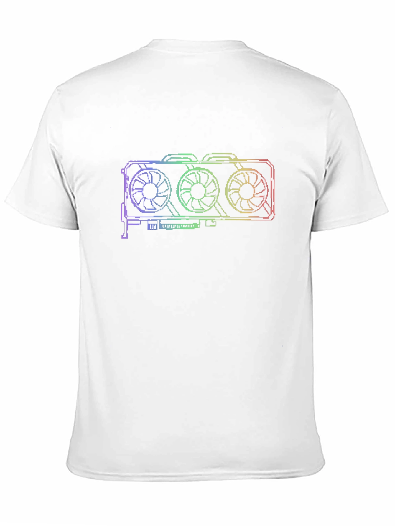 PC Gaming GPU Rainbow Graphic T-Shirt