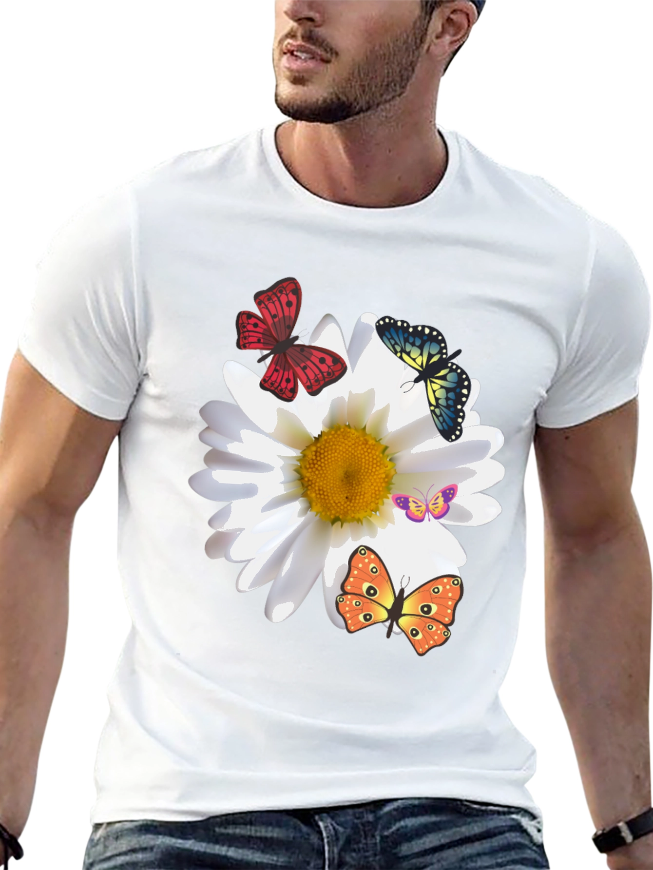 Butterfly & Daisy Graphic Tee