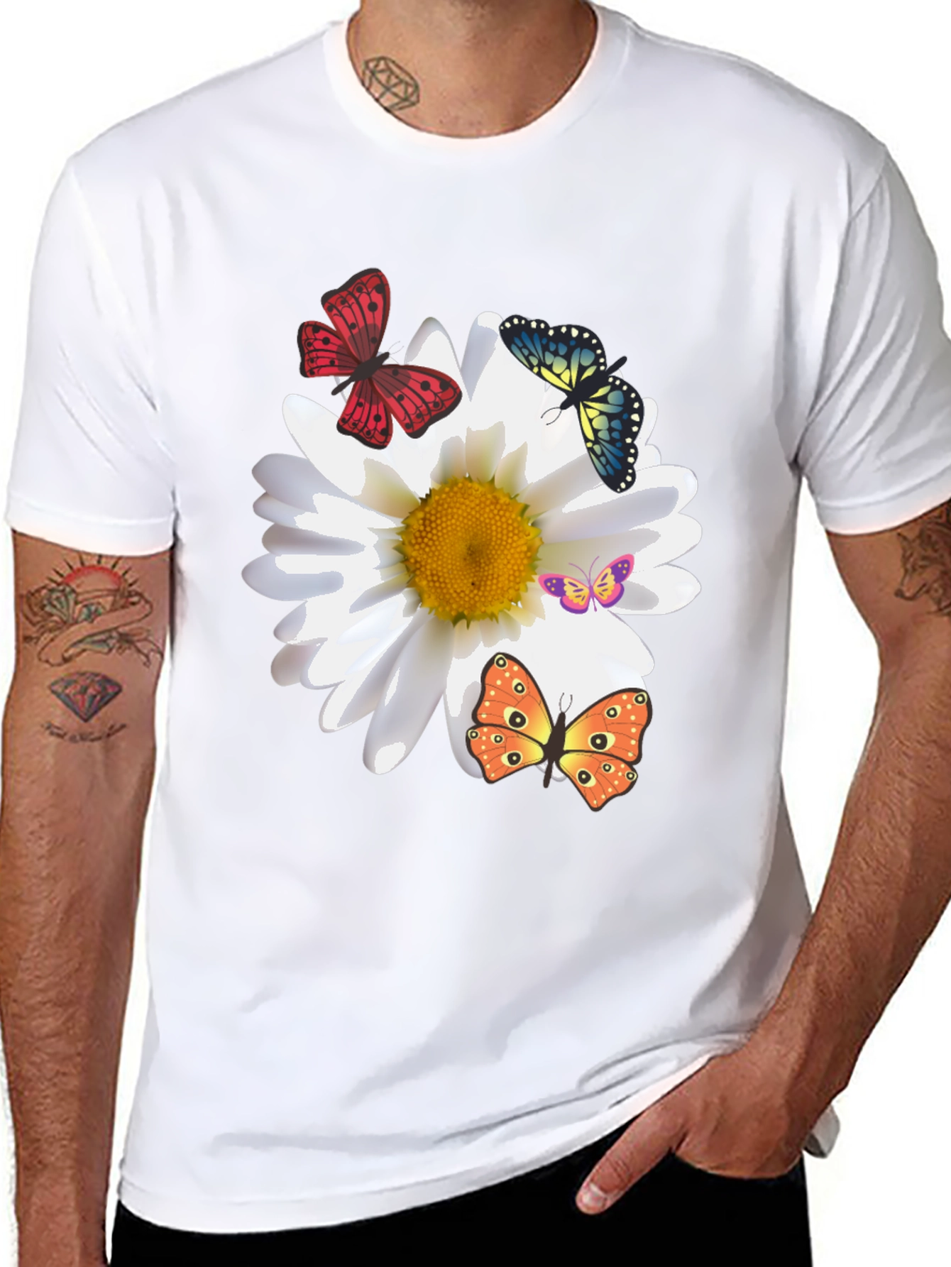 Butterfly & Daisy Graphic Tee