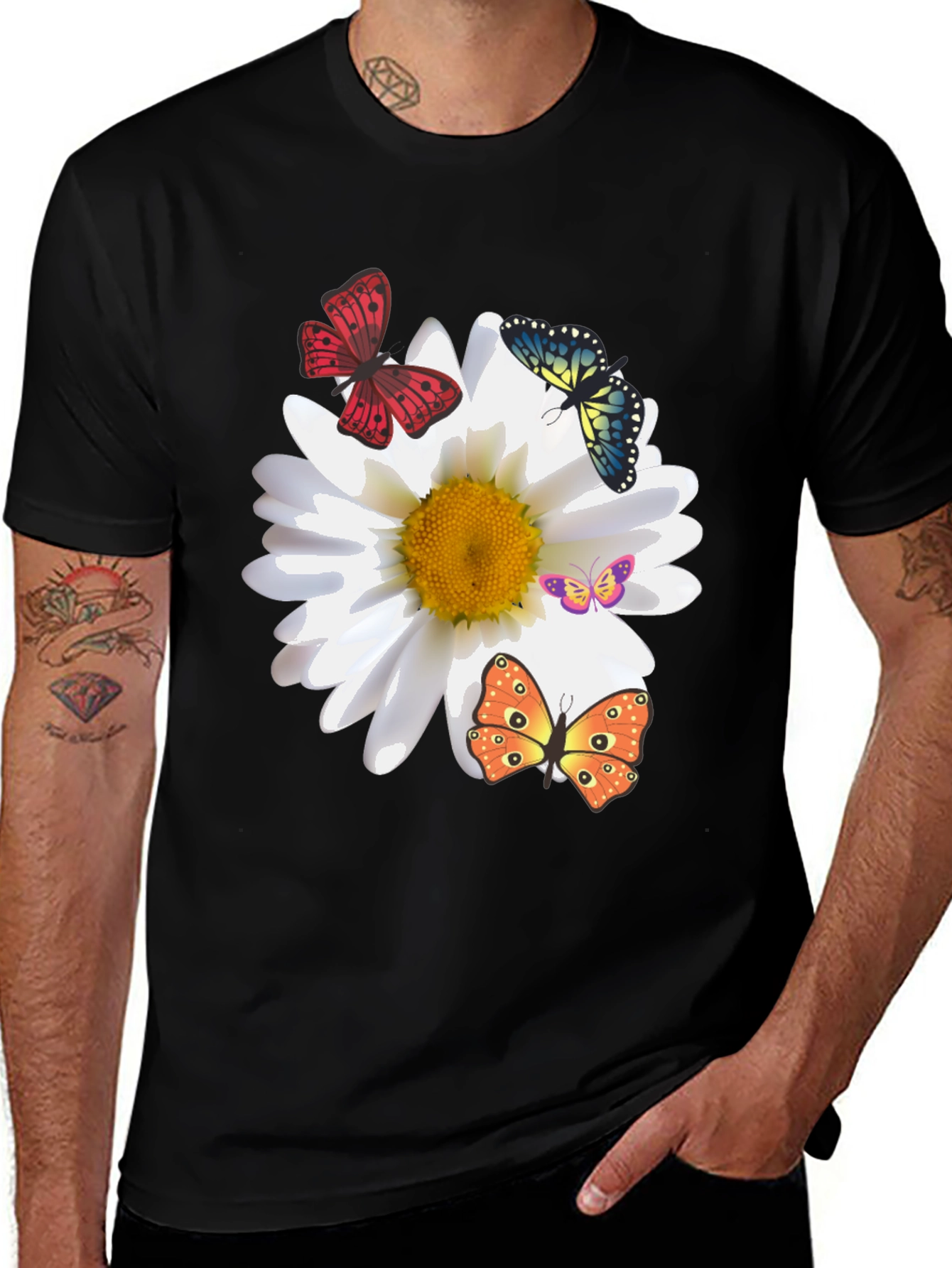 Butterfly & Daisy Graphic Tee
