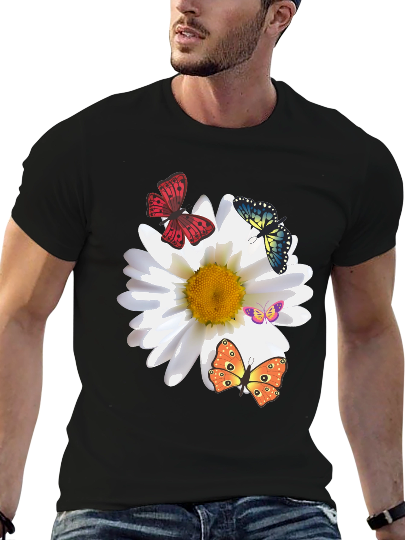 Butterfly & Daisy Graphic Tee