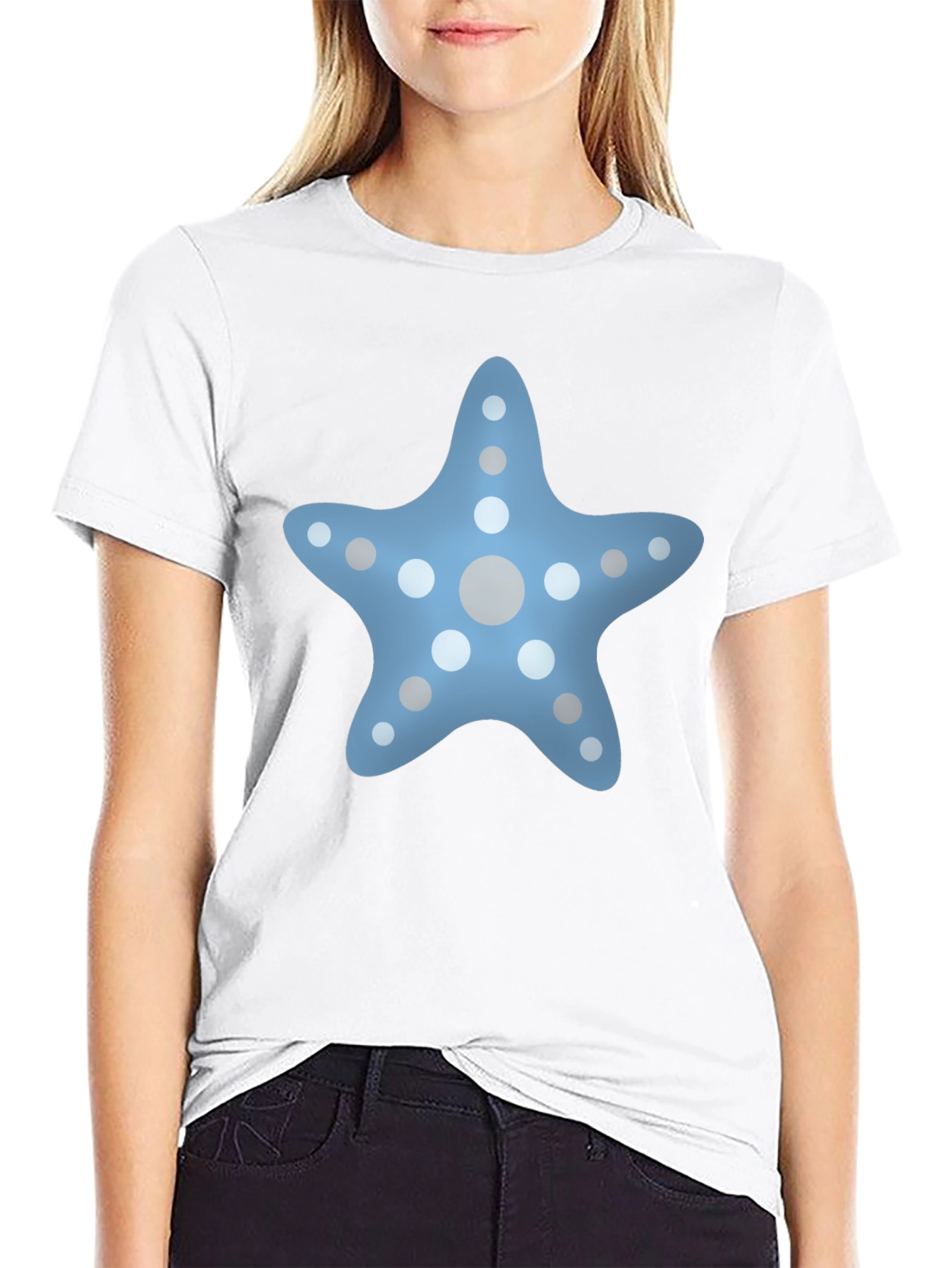 Starfish Graphic Tee - Black Cotton Blend