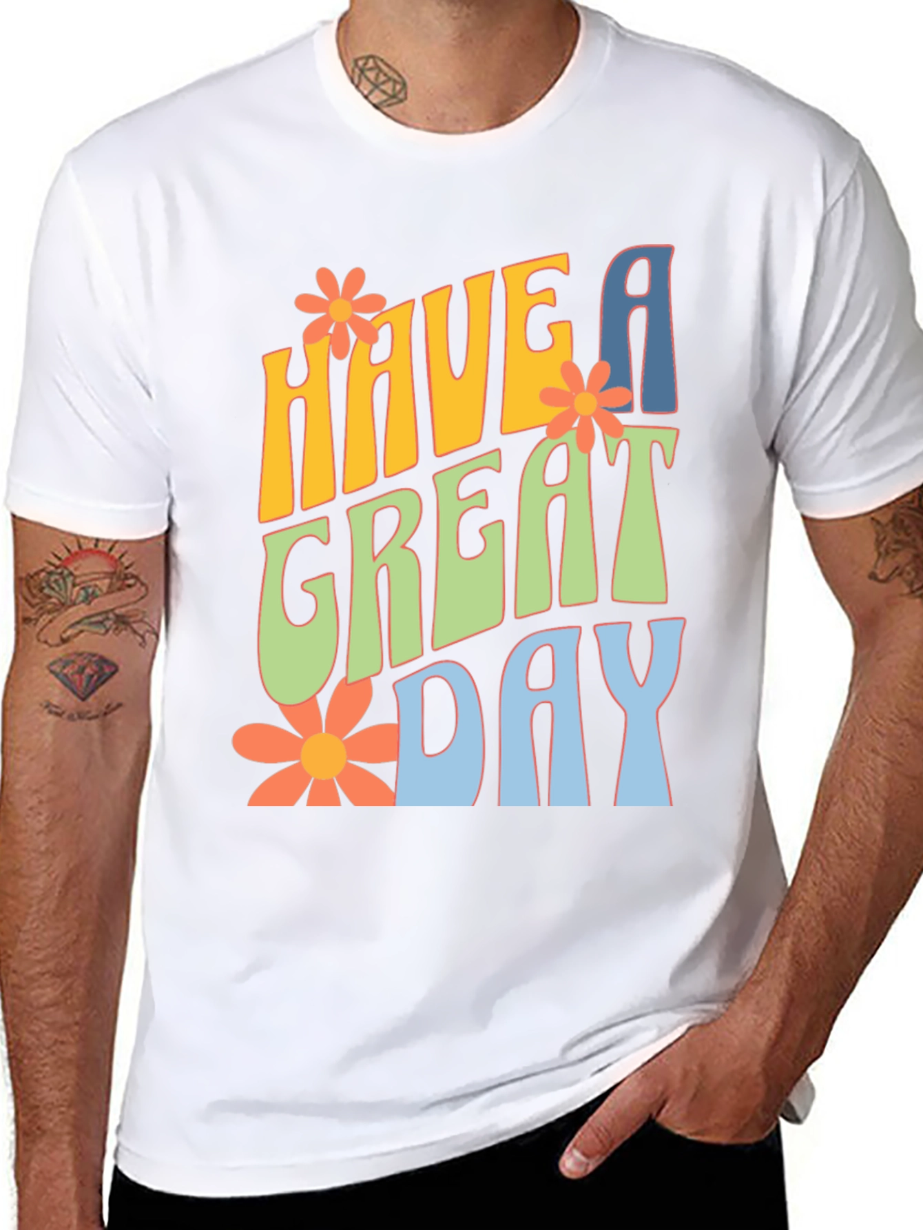 Retro Have A Great Day Graphic Tee