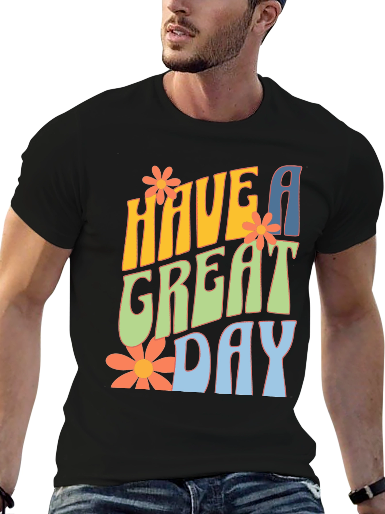 Retro Have A Great Day Graphic Tee