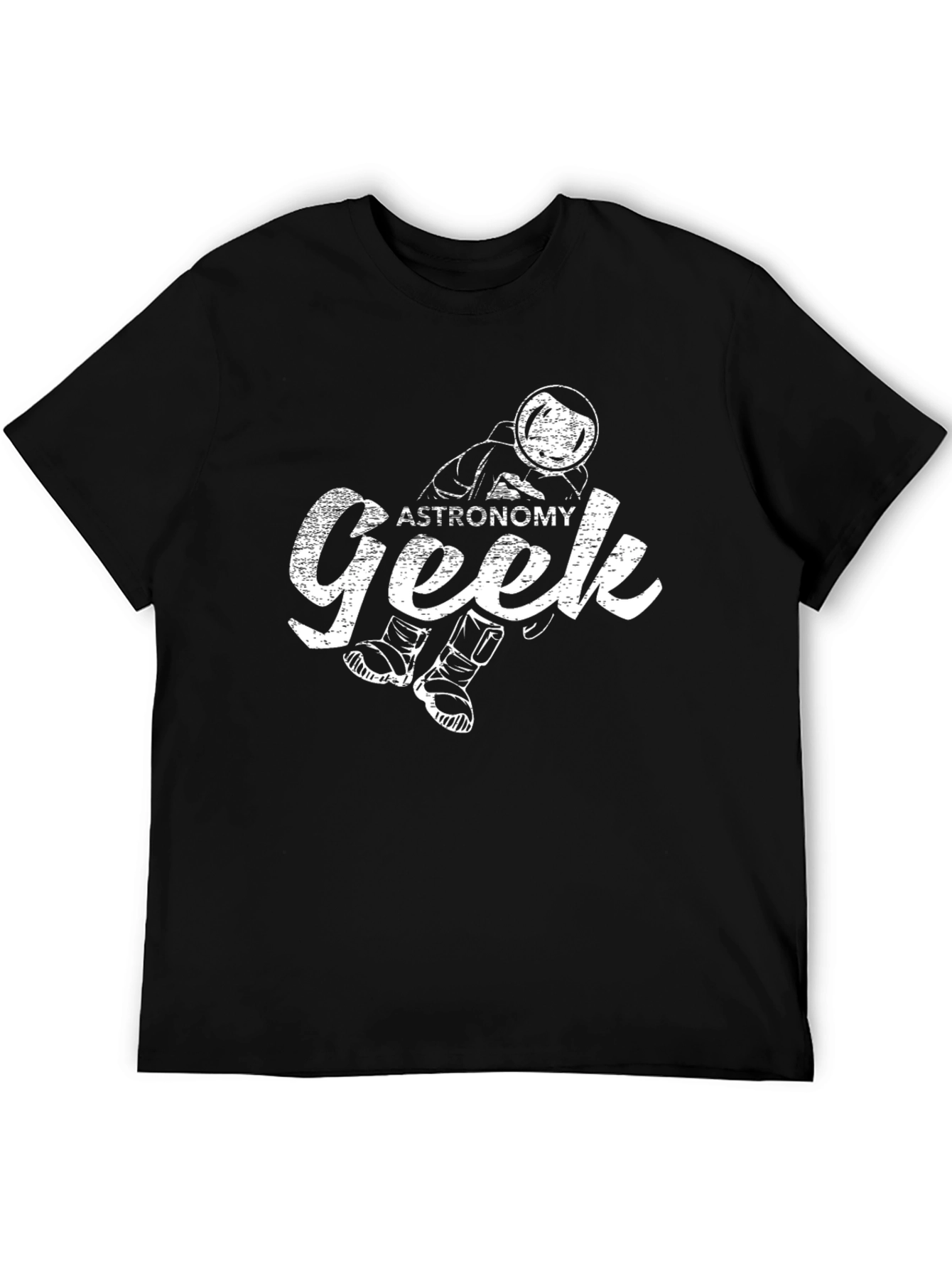 Astronomy Geek Graphic T-Shirt - Unisex Black Tee