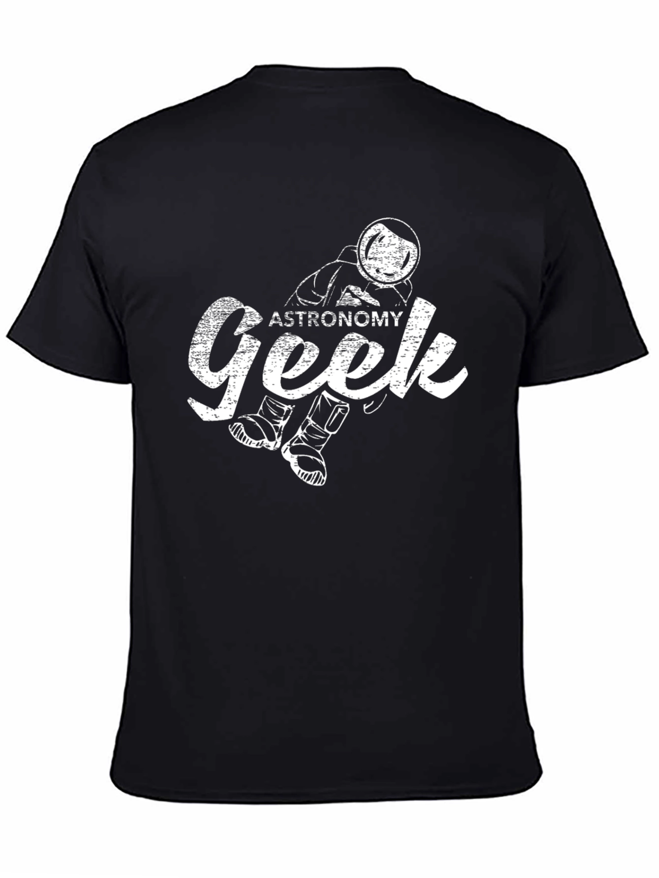Astronomy Geek Graphic T-Shirt - Unisex Black Tee