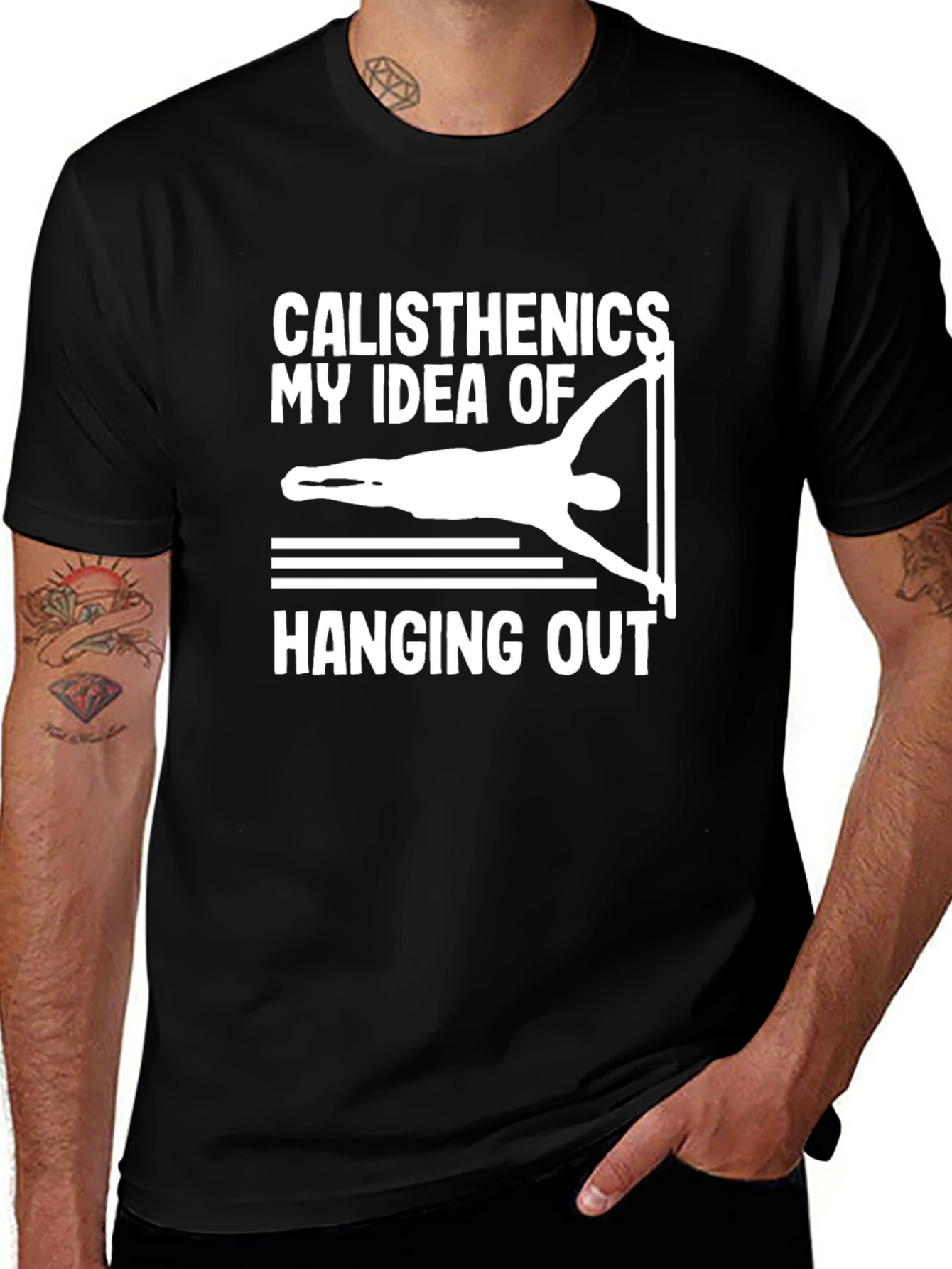 Calisthenics Hanging Out Graphic T-Shirt