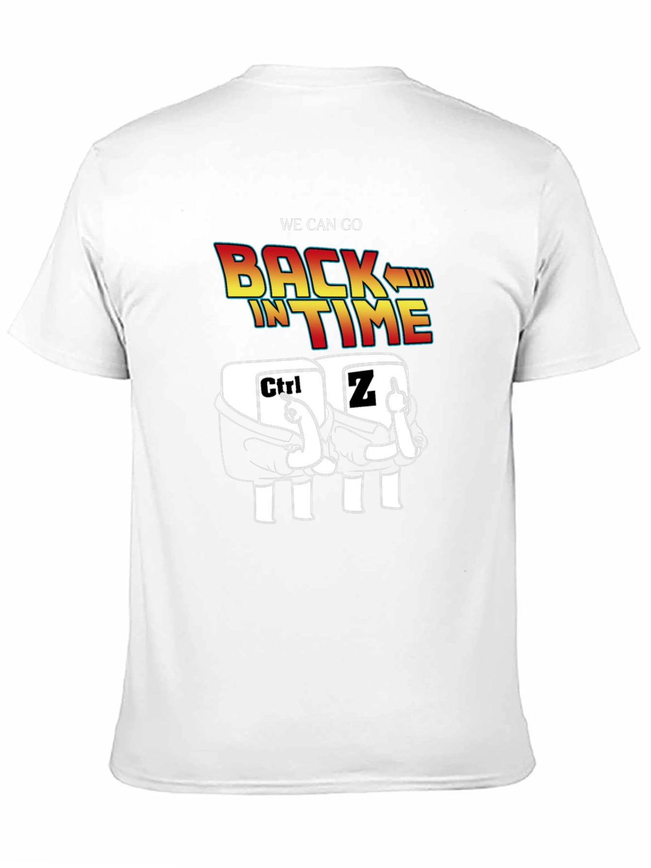 Ctrl+Z Back in Time Black T-Shirt