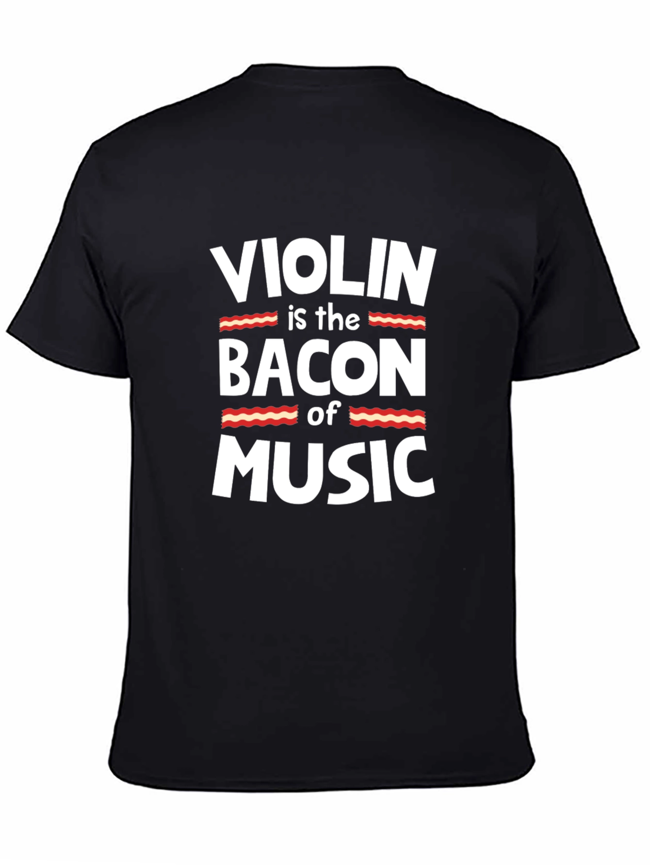 Violin Bacon Music T-Shirt Funny Musician Tee