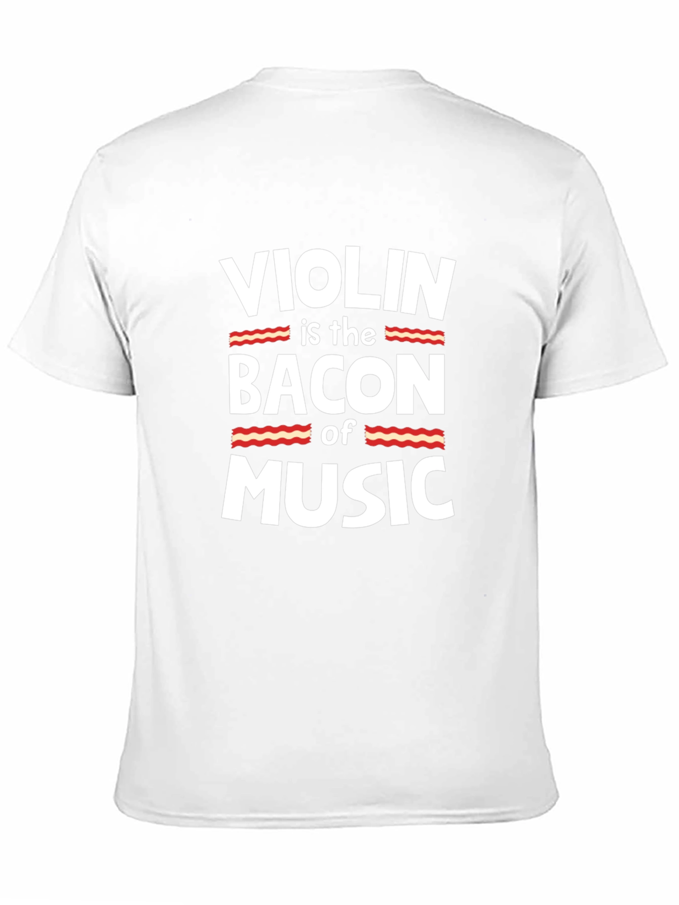 Violin Bacon Music T-Shirt Funny Musician Tee