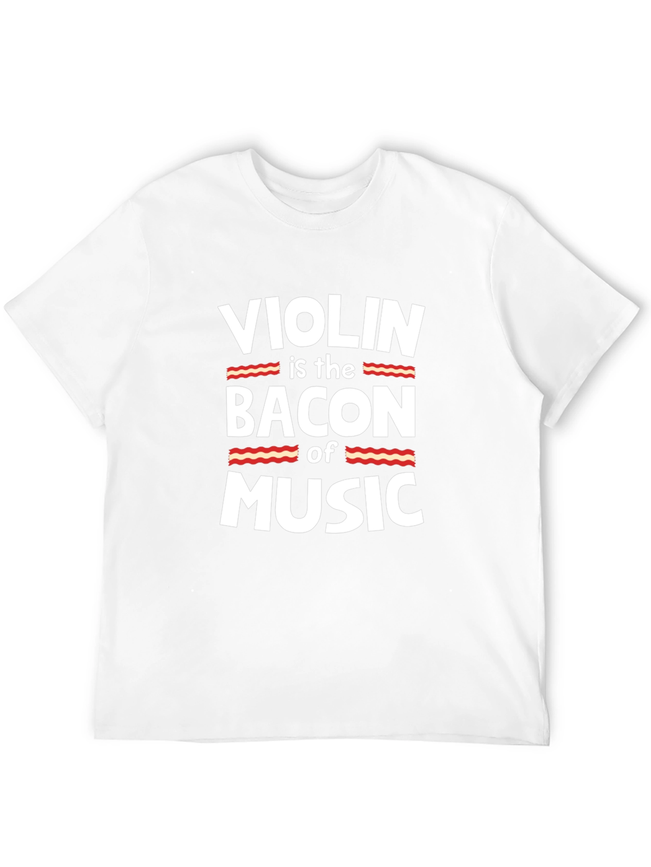 Violin Bacon Music T-Shirt Funny Musician Tee