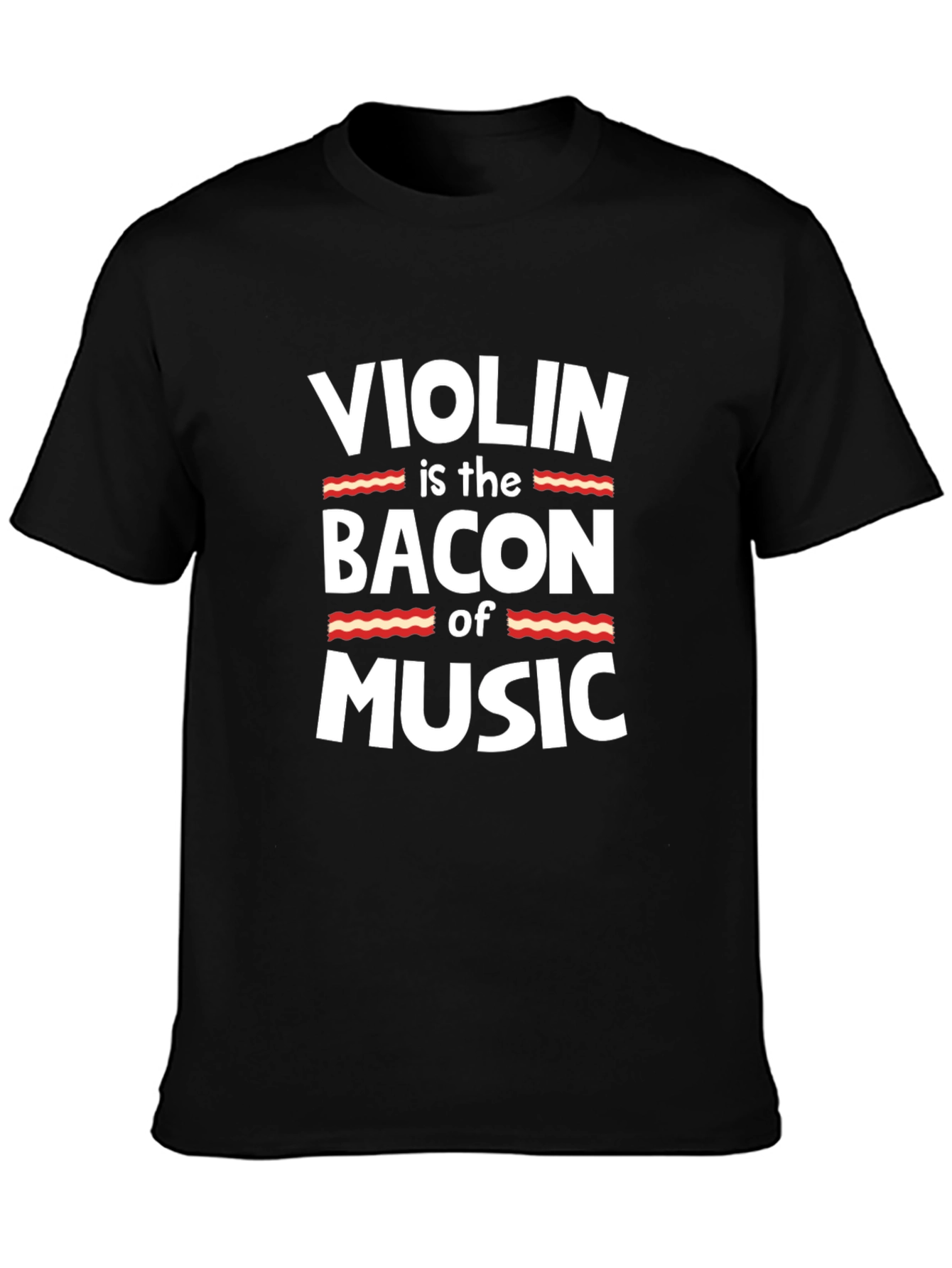 Violin Bacon Music T-Shirt Funny Musician Tee