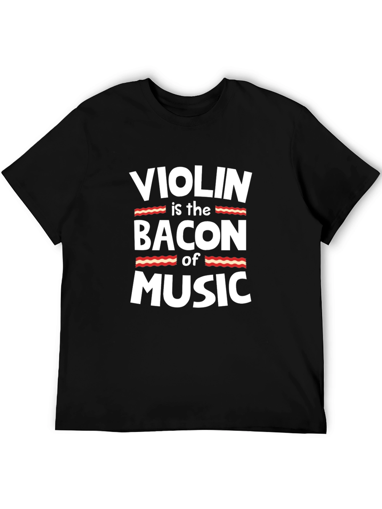 Violin Bacon Music T-Shirt Funny Musician Tee
