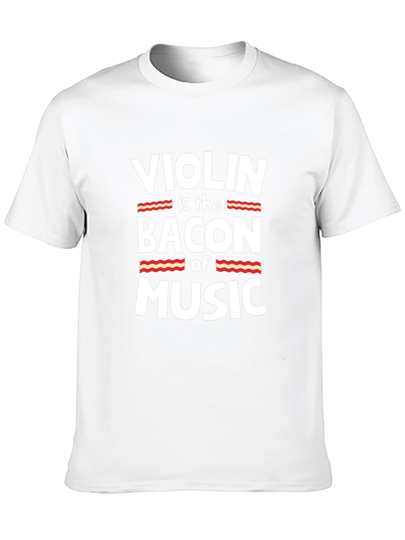 Violin Bacon Music T-Shirt Funny Musician Tee