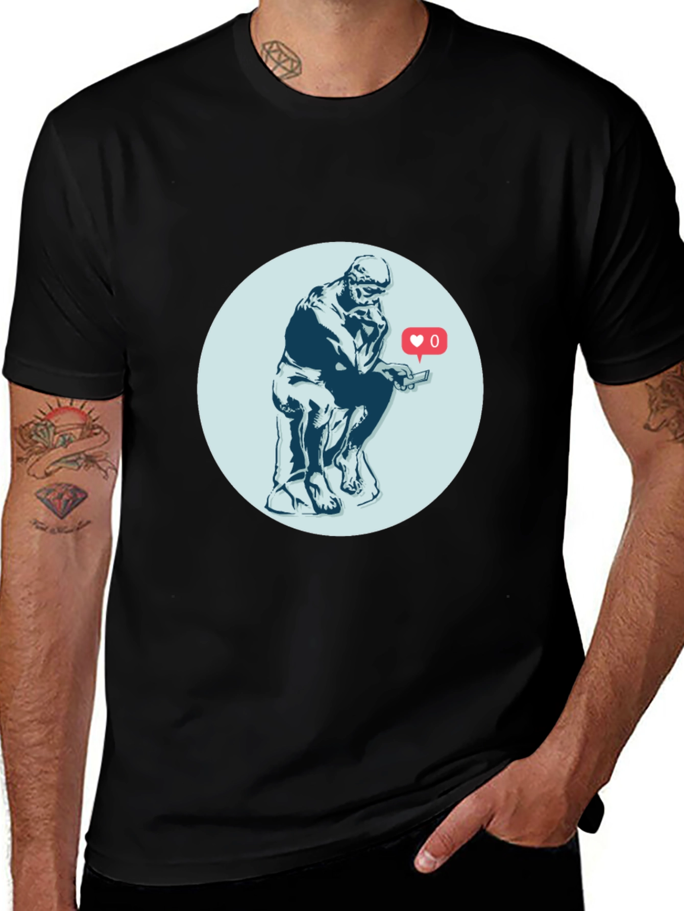The Thinker Social Media T-Shirt