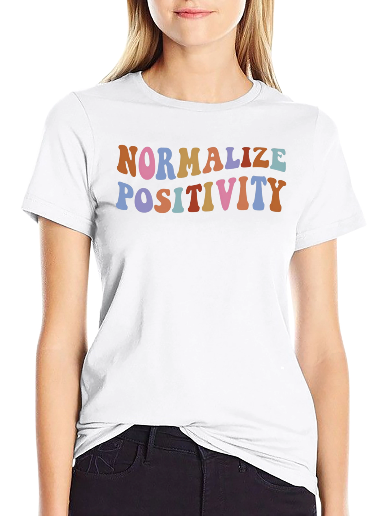 Normalize Positivity Graphic T-Shirt