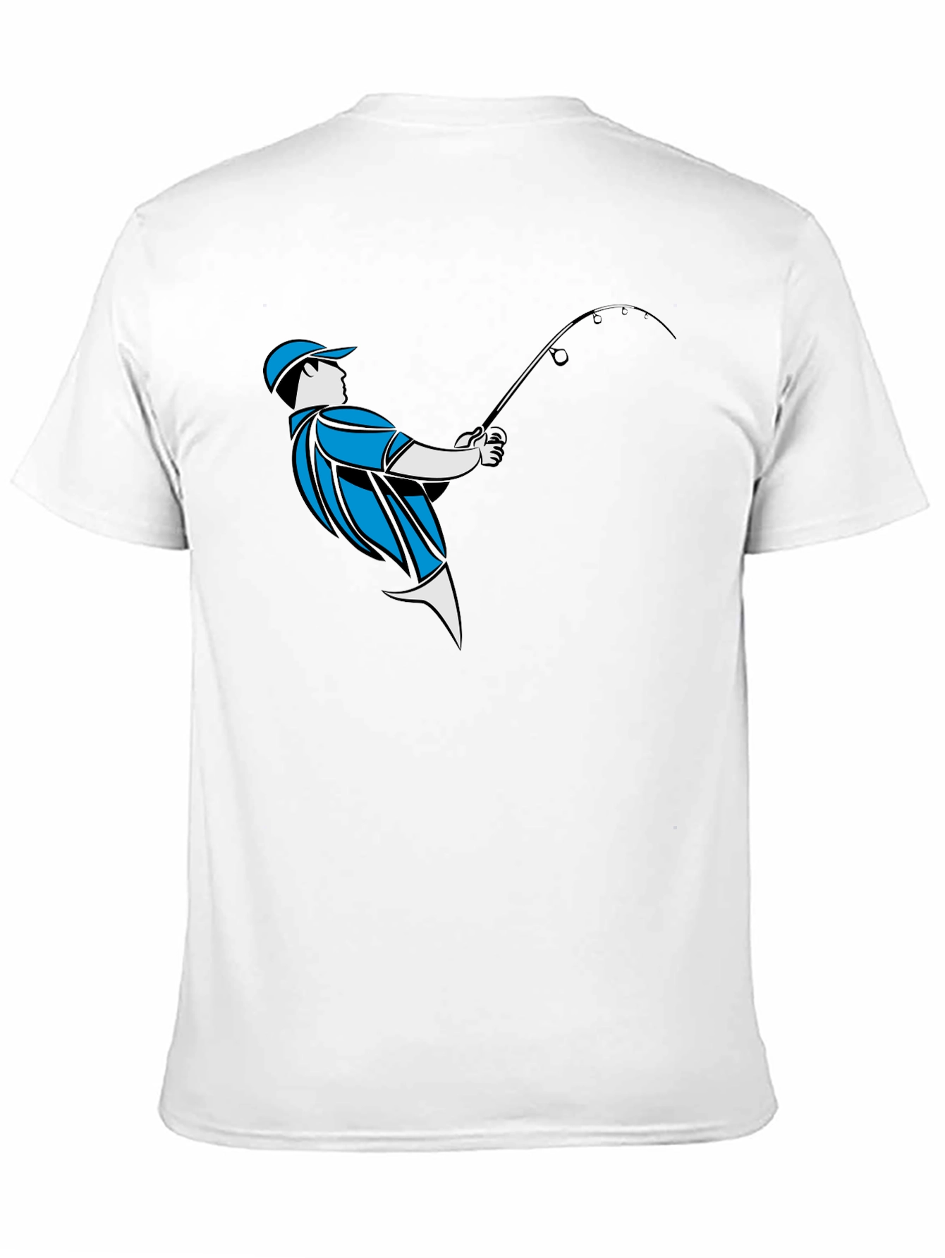 Fishing Graphic Tee - Black