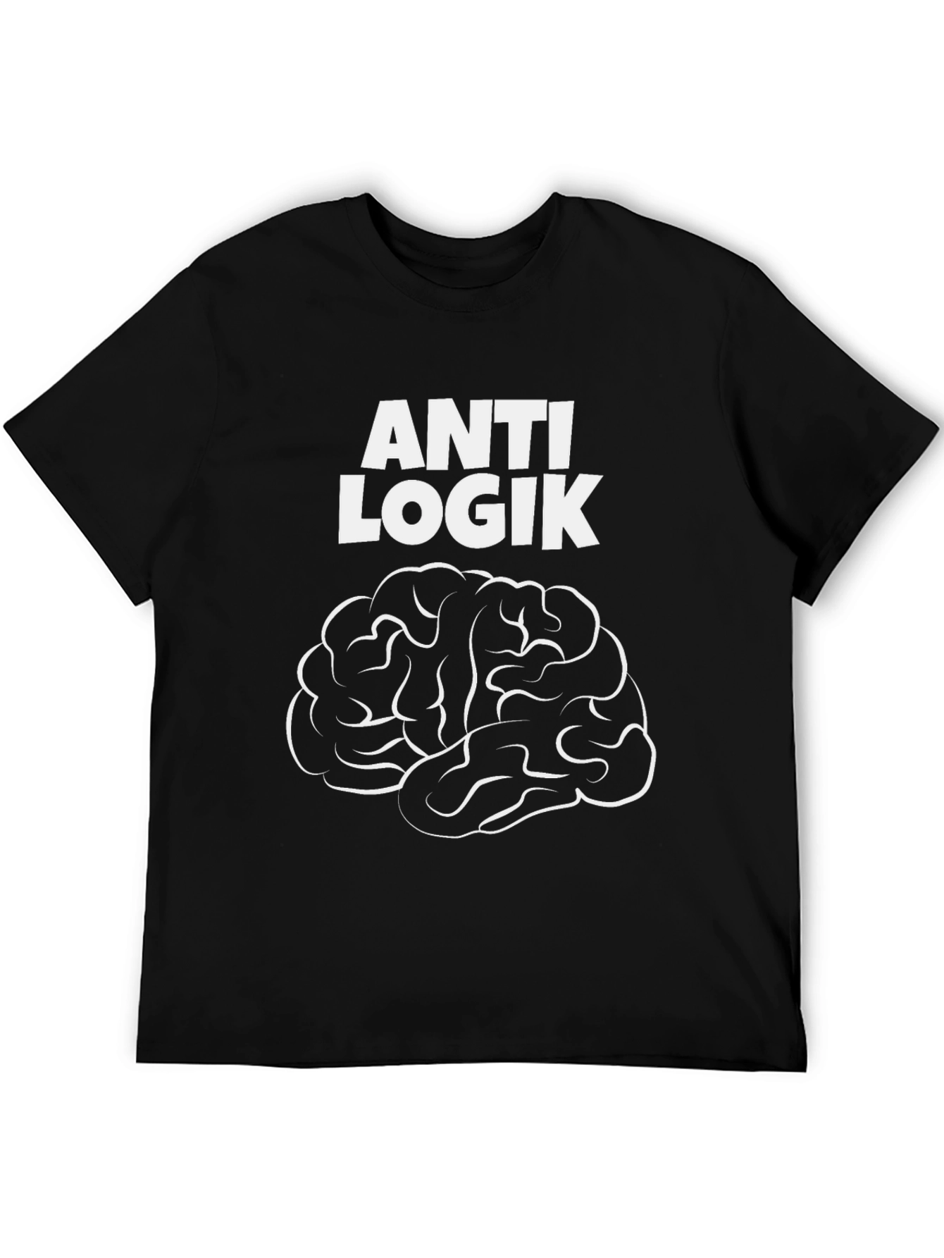 Anti Logik Brain Graphic Black T-Shirt