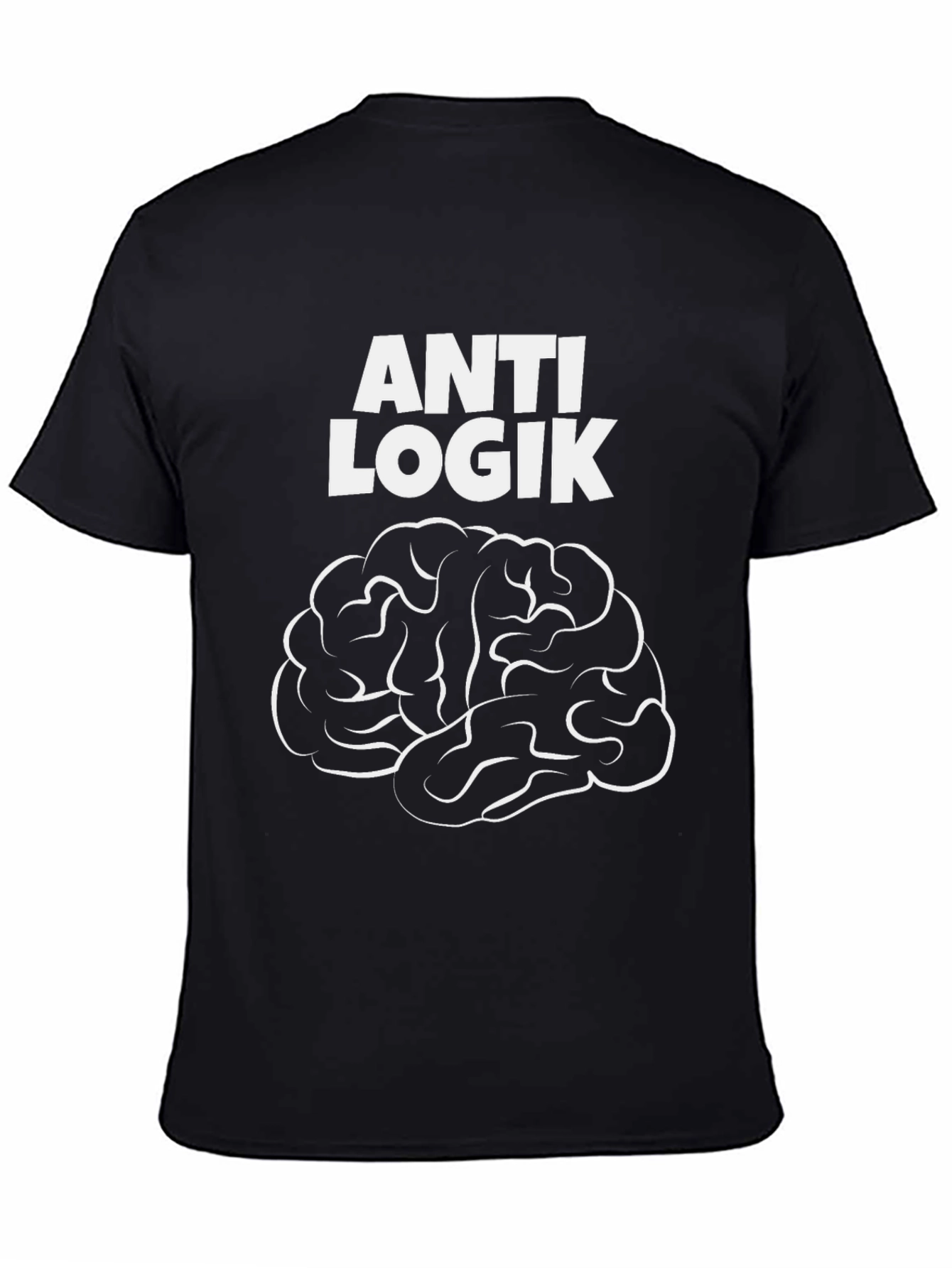 Anti Logik Brain Graphic Black T-Shirt
