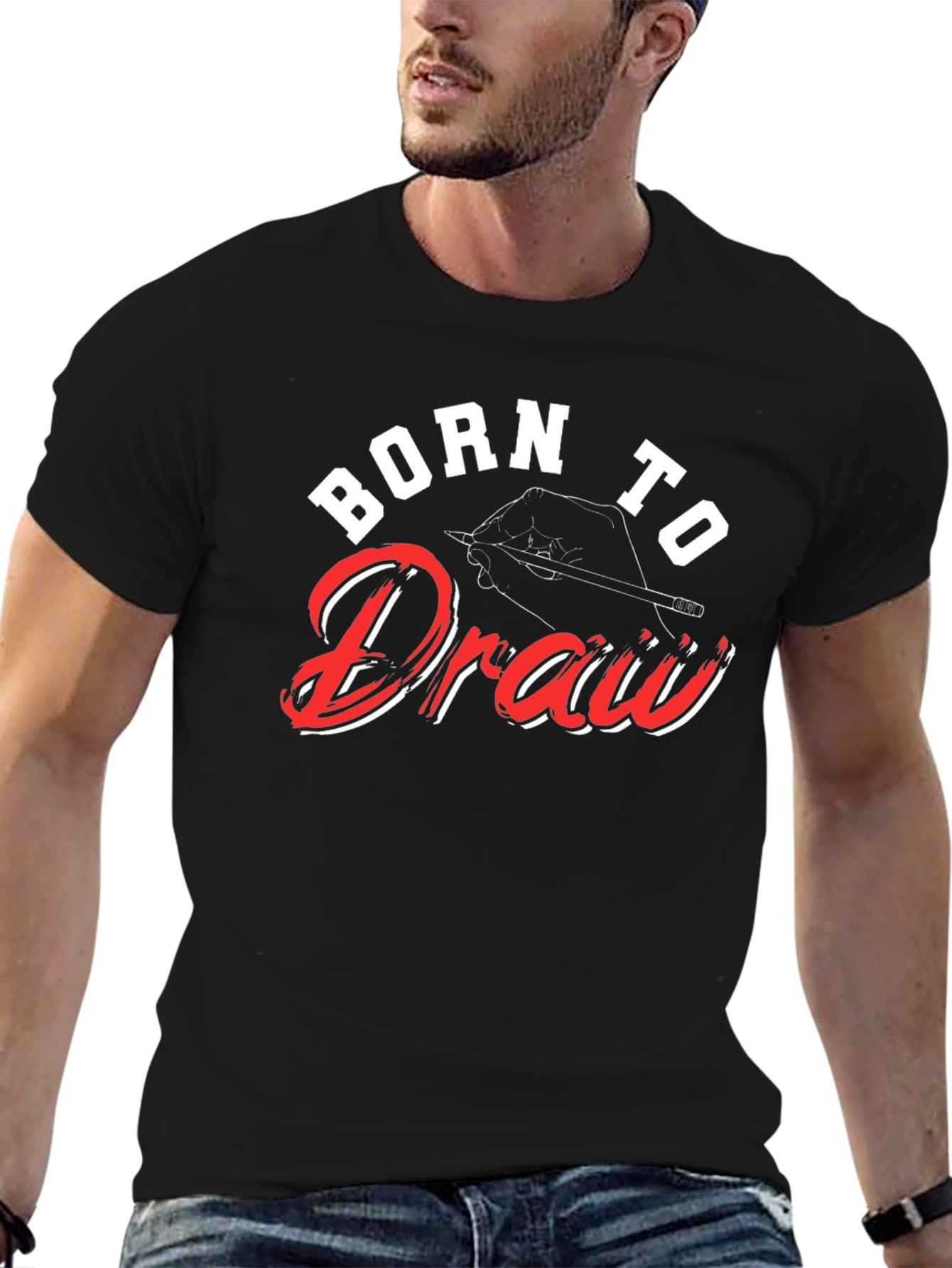 Born to Draw T-Shirt: Artistic Graphic Tee