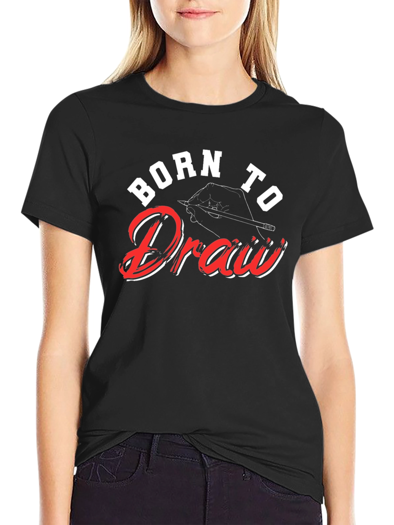 Born to Draw T-Shirt: Artistic Graphic Tee