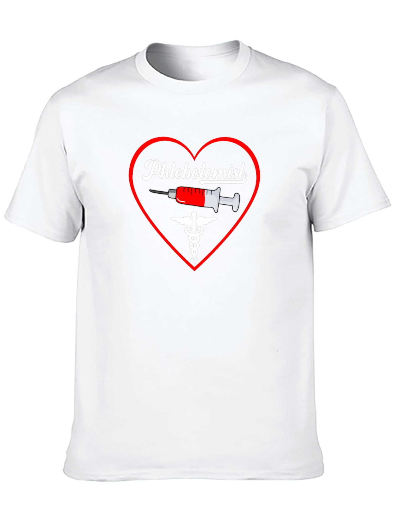 Phlebotomist Heart Graphic T-Shirt