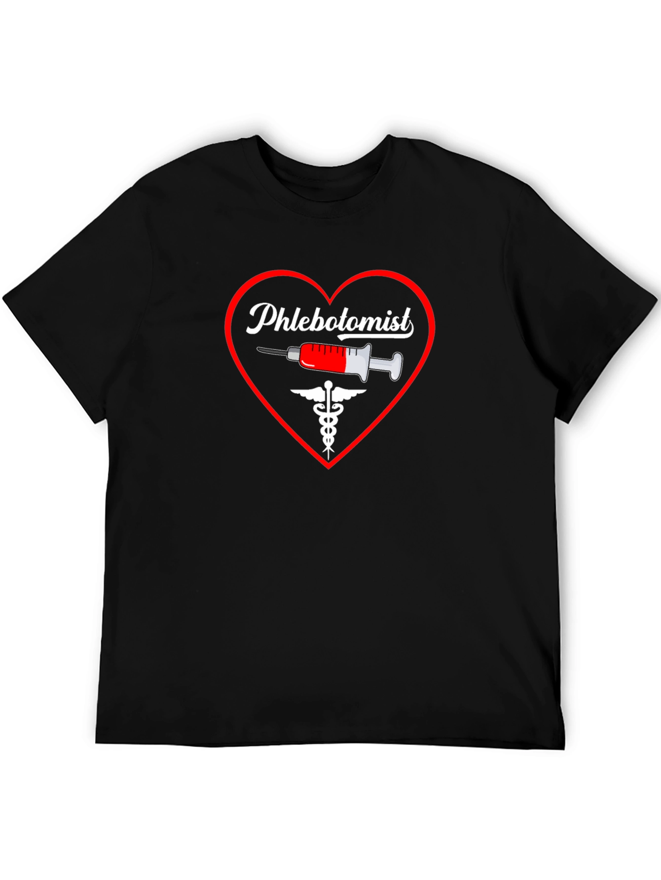 Phlebotomist Heart Graphic T-Shirt