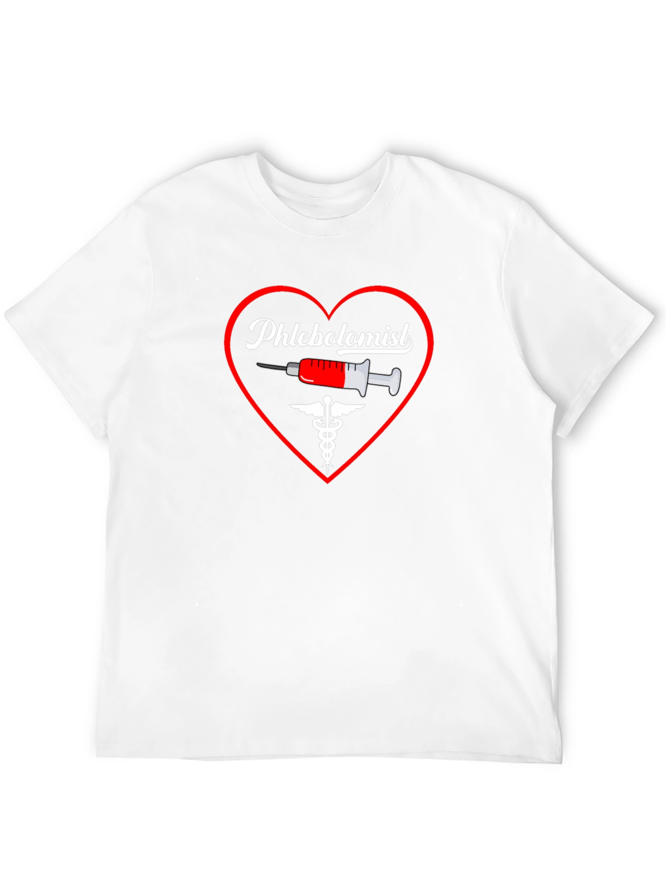 Phlebotomist Heart Graphic T-Shirt