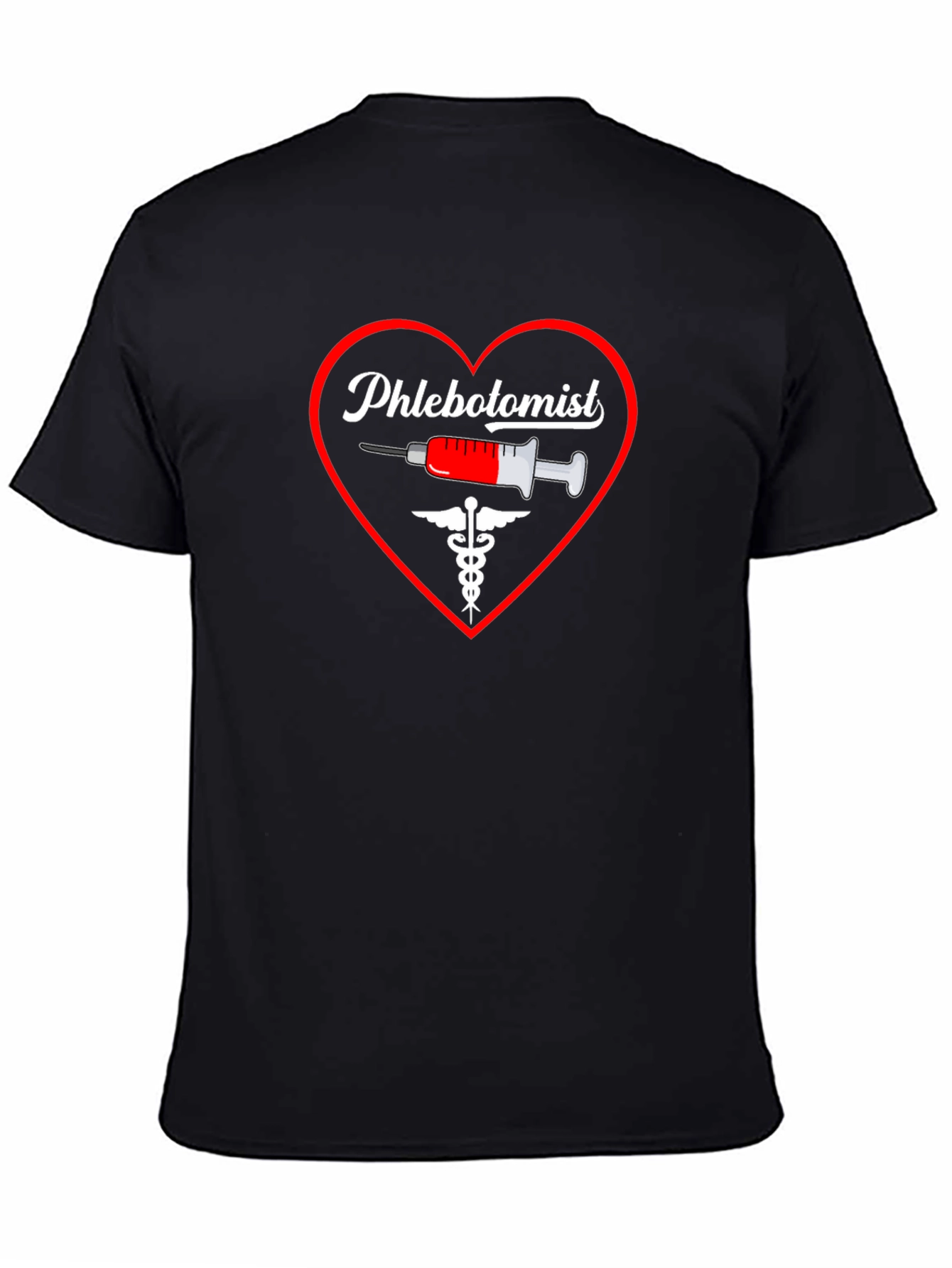 Phlebotomist Heart Graphic T-Shirt