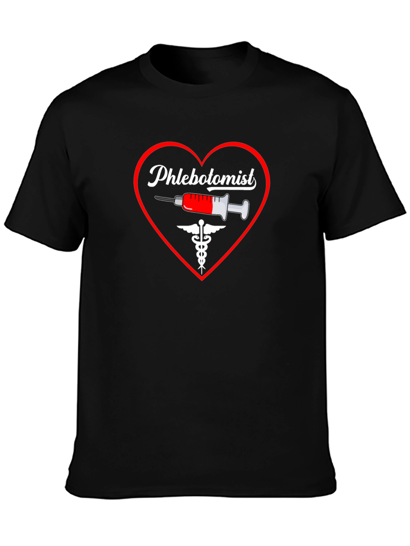 Phlebotomist Heart Graphic T-Shirt