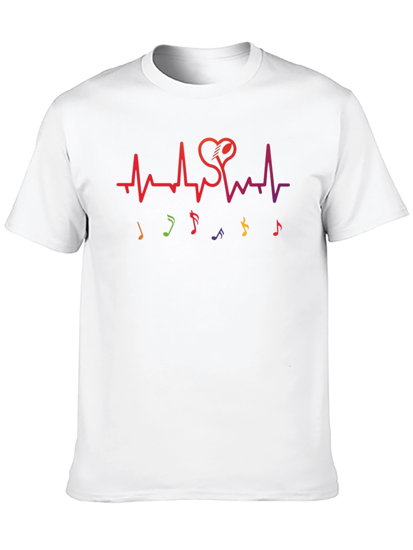 Music Lovers Heartbeat Graphic Tee