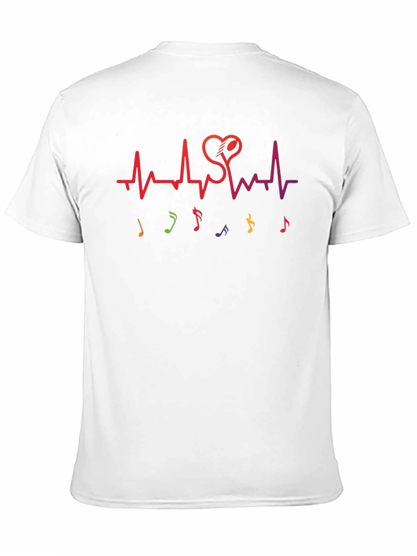 Music Lovers Heartbeat Graphic Tee