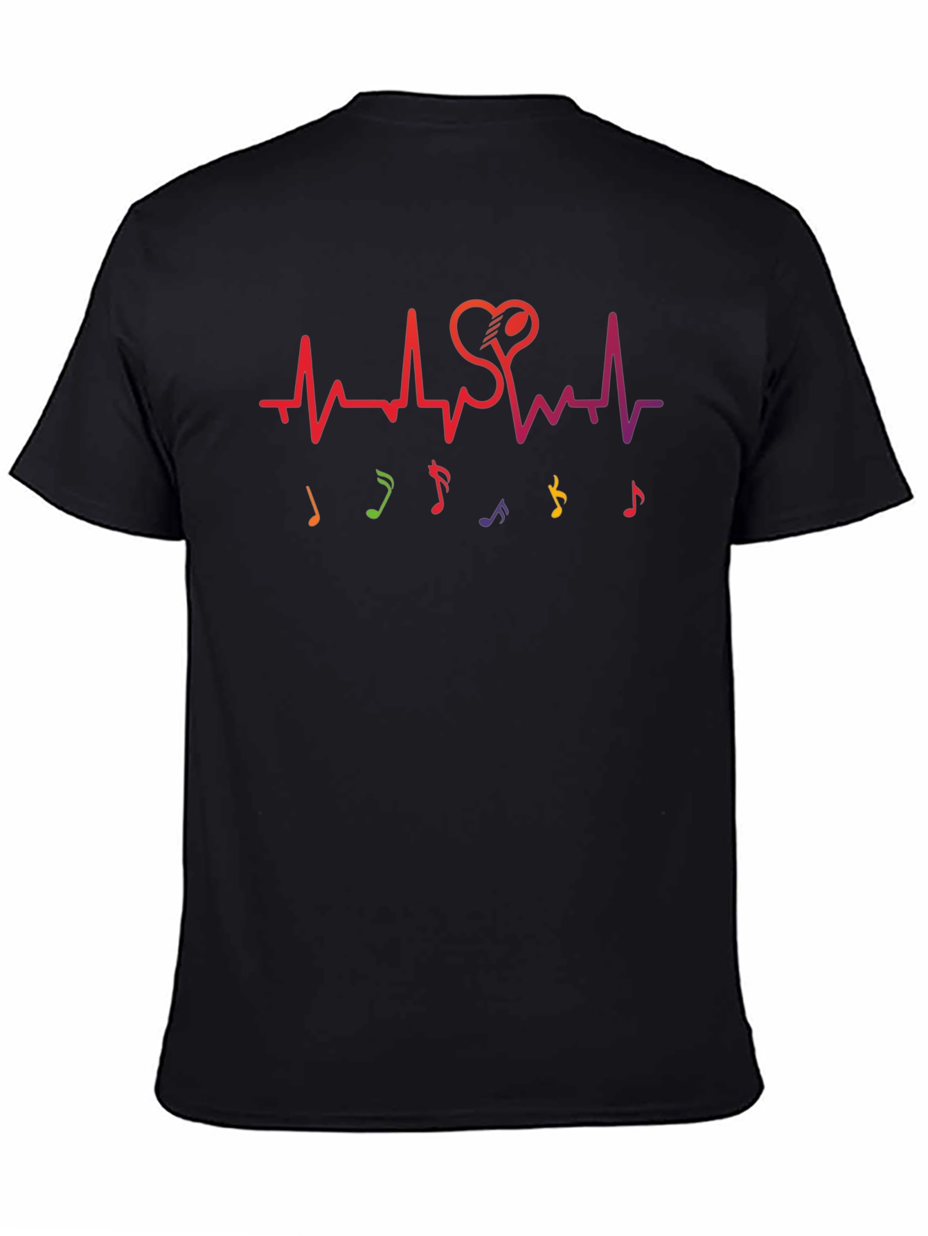 Music Lovers Heartbeat Graphic Tee