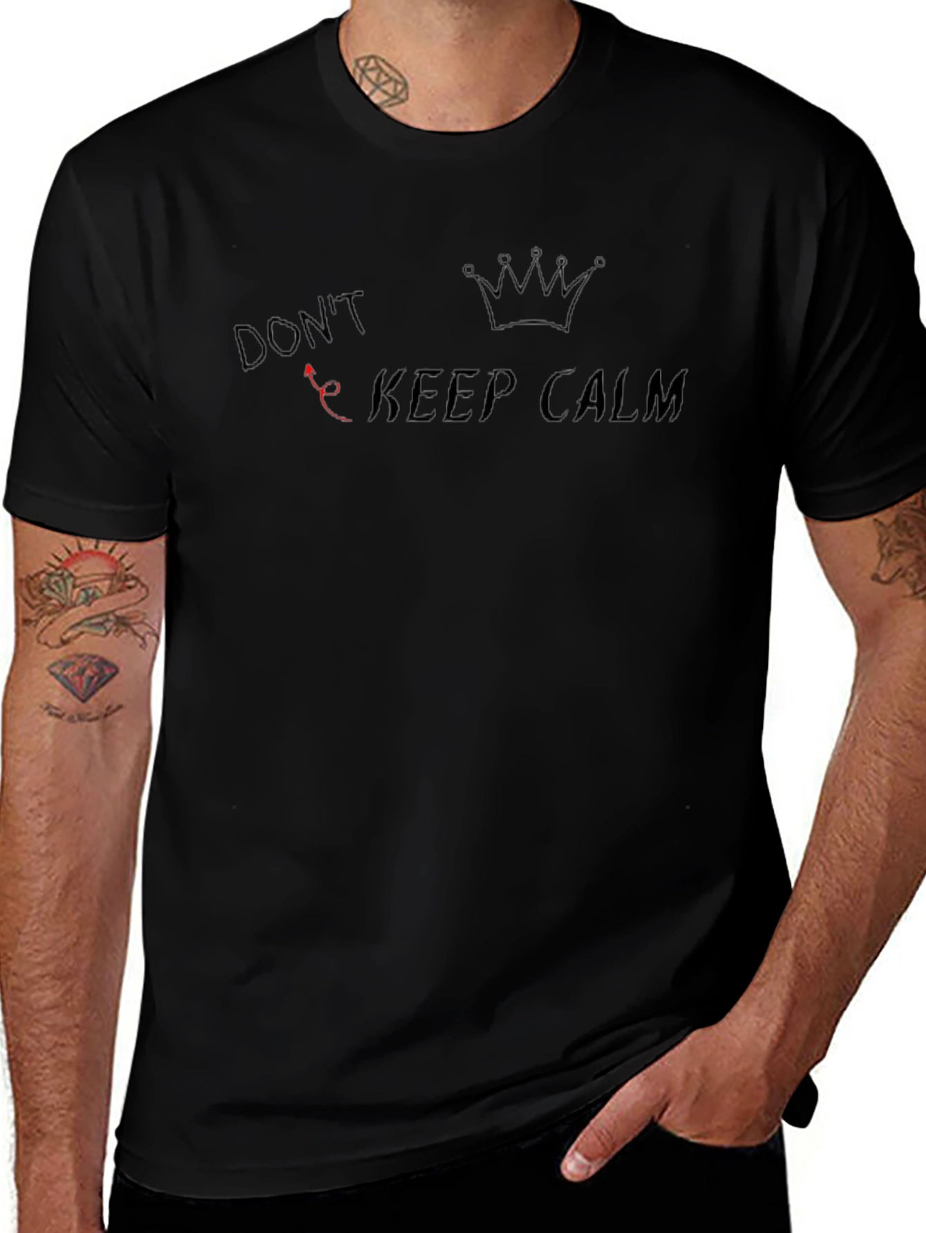 Dont Keep Calm Graphic Tee - Black