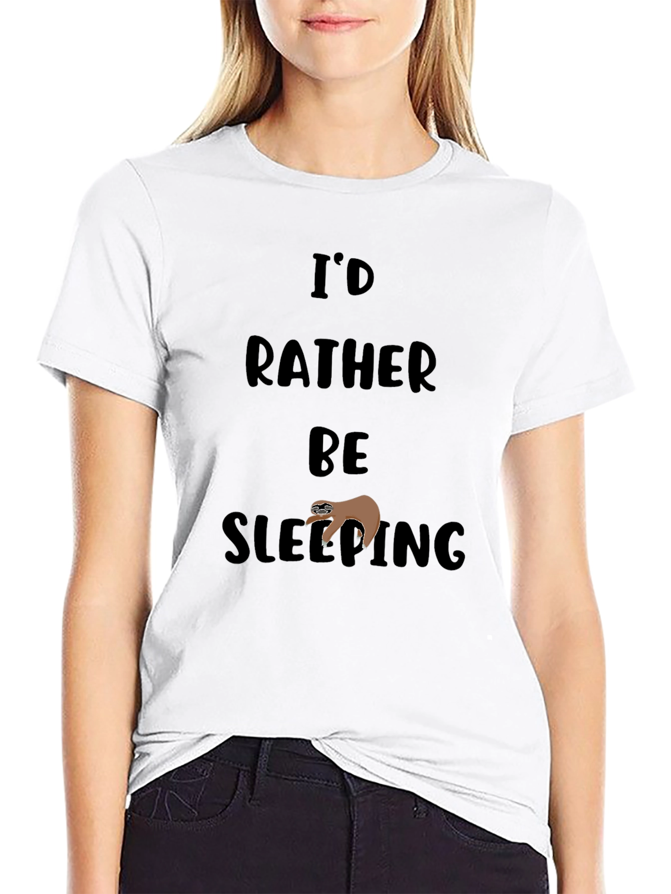 Id Rather Be Sleeping Sloth Graphic Tee