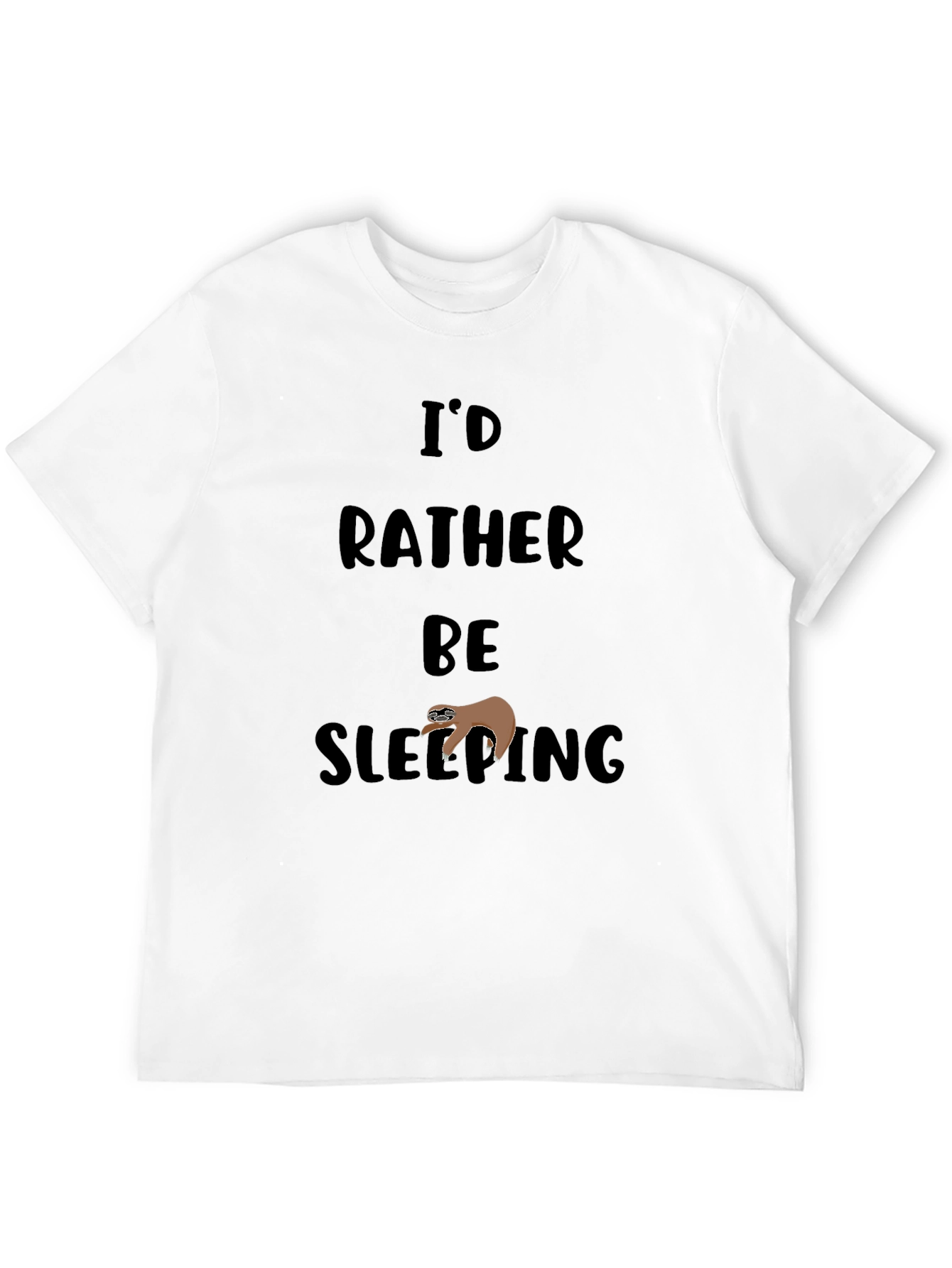 Id Rather Be Sleeping Sloth Graphic Tee