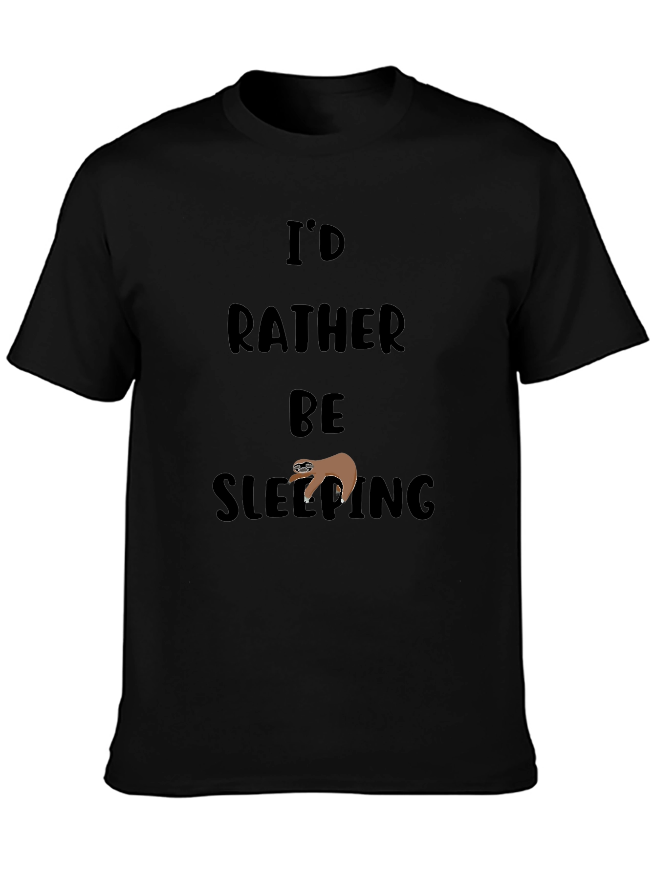 Id Rather Be Sleeping Sloth Graphic Tee