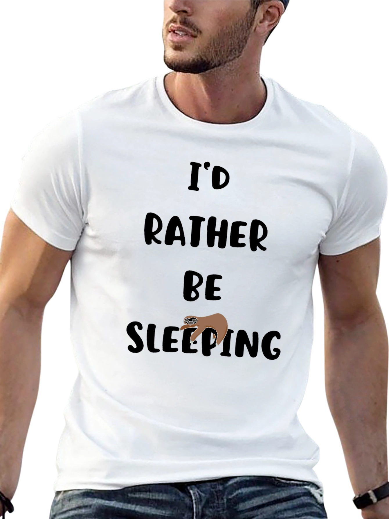 Id Rather Be Sleeping Sloth Graphic Tee