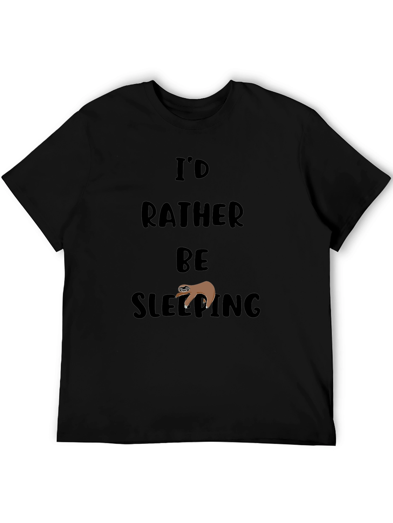 Id Rather Be Sleeping Sloth Graphic Tee