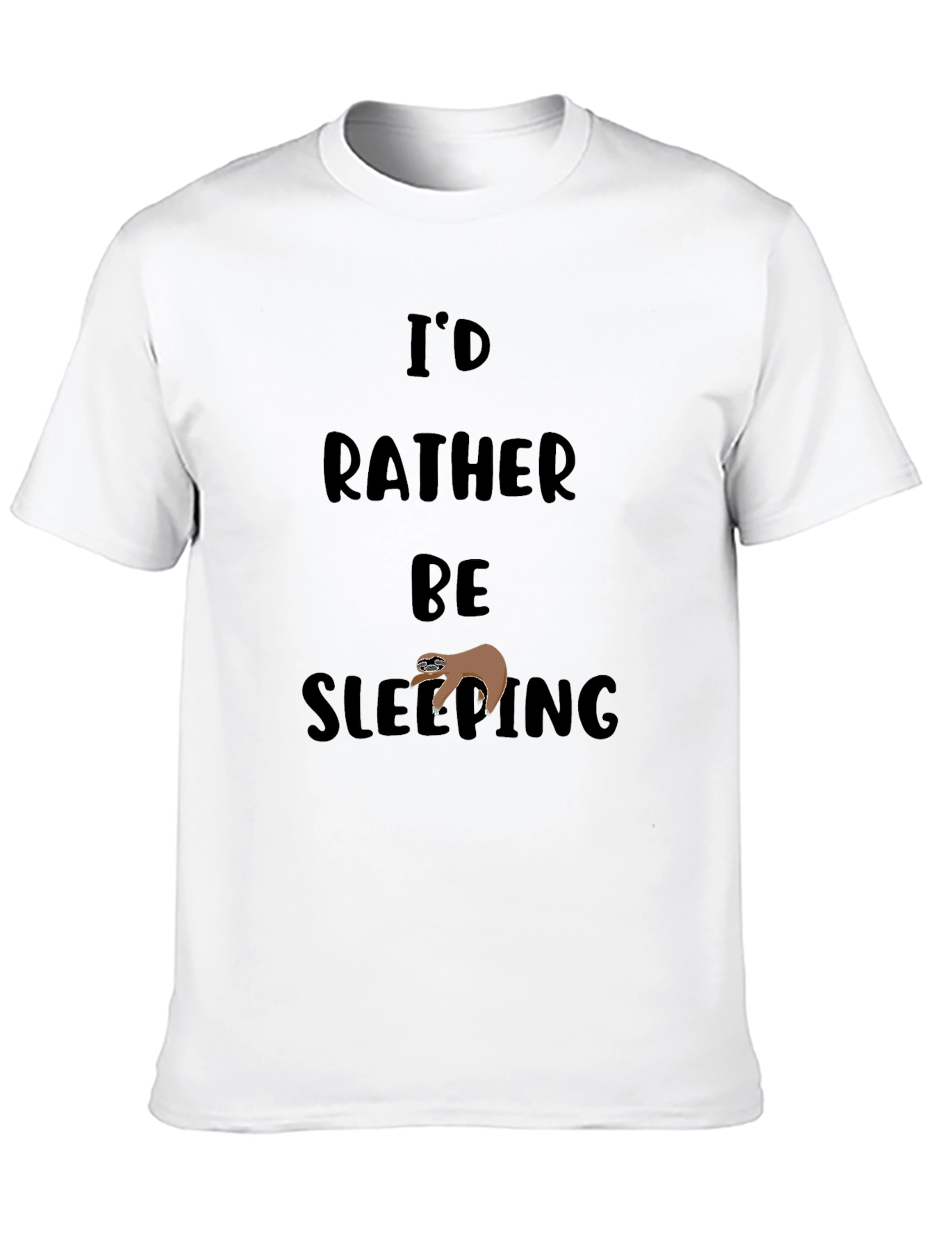 Id Rather Be Sleeping Sloth Graphic Tee