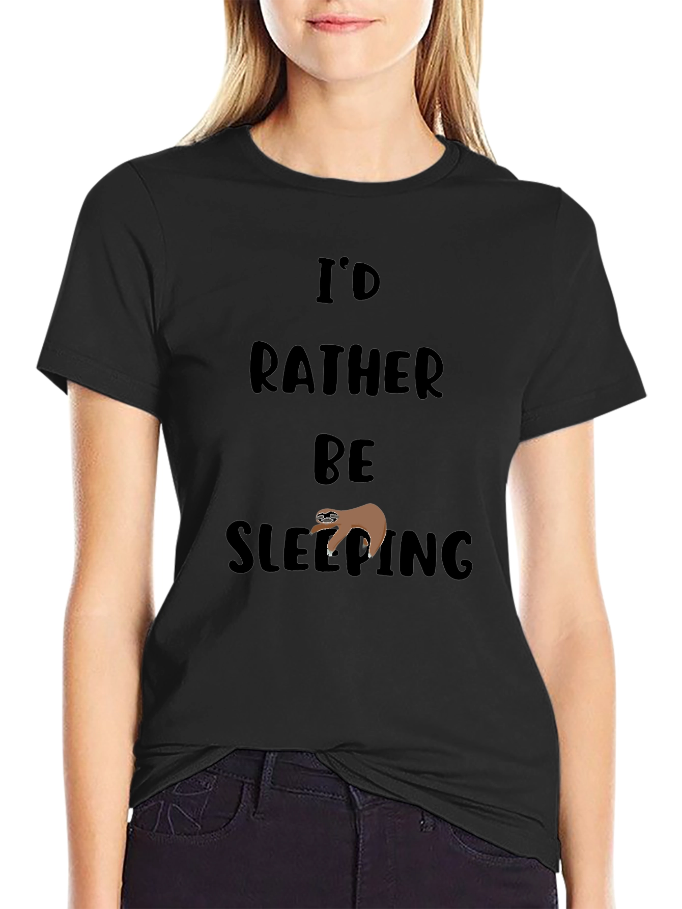 Id Rather Be Sleeping Sloth Graphic Tee