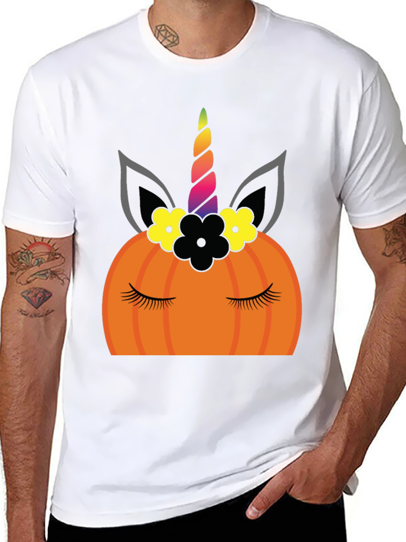 Unicorn Pumpkin Halloween T-Shirt