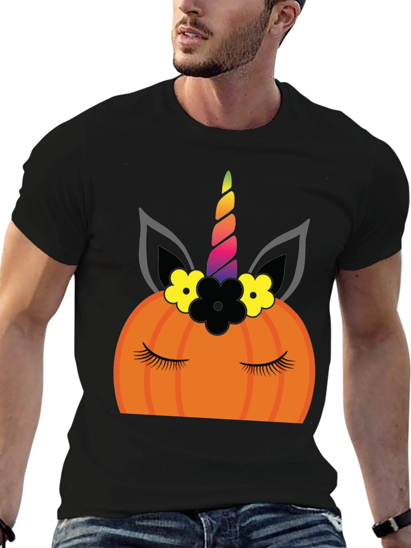Unicorn Pumpkin Halloween T-Shirt