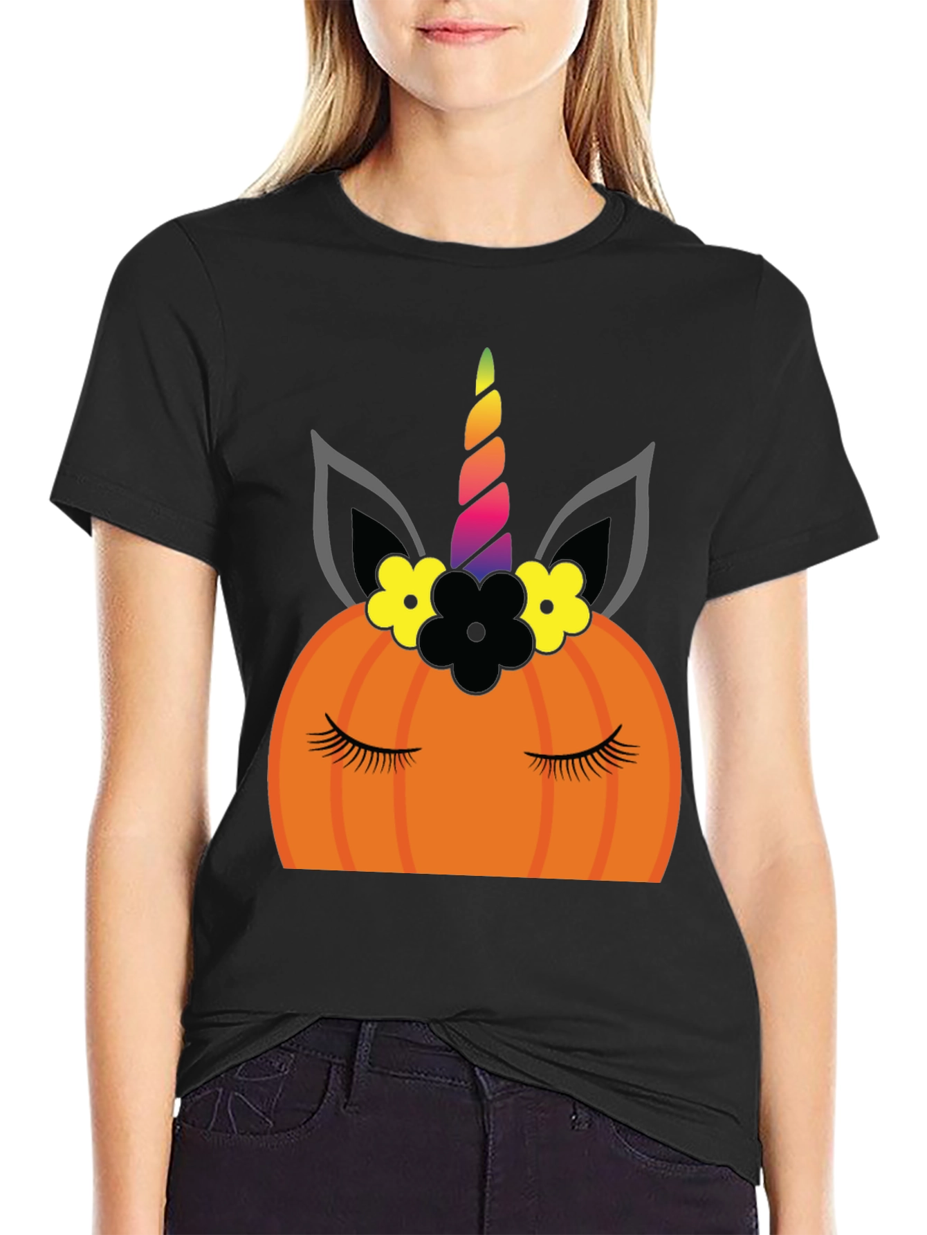 Unicorn Pumpkin Halloween T-Shirt