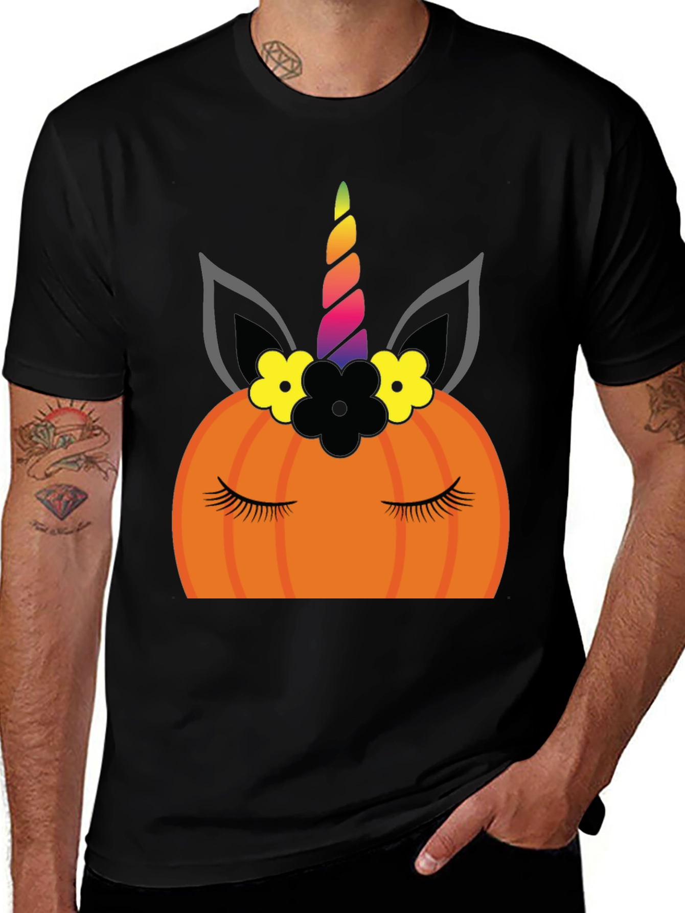 Unicorn Pumpkin Halloween T-Shirt
