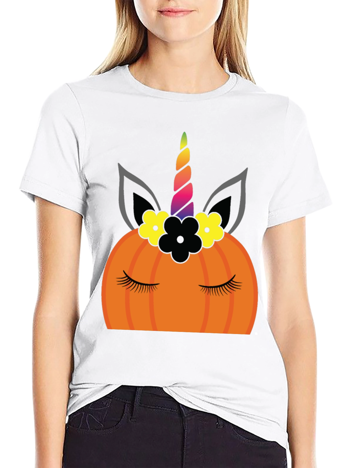 Unicorn Pumpkin Halloween T-Shirt