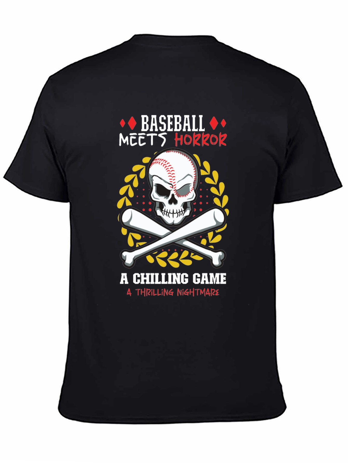 Baseball Horror Graphic Tee