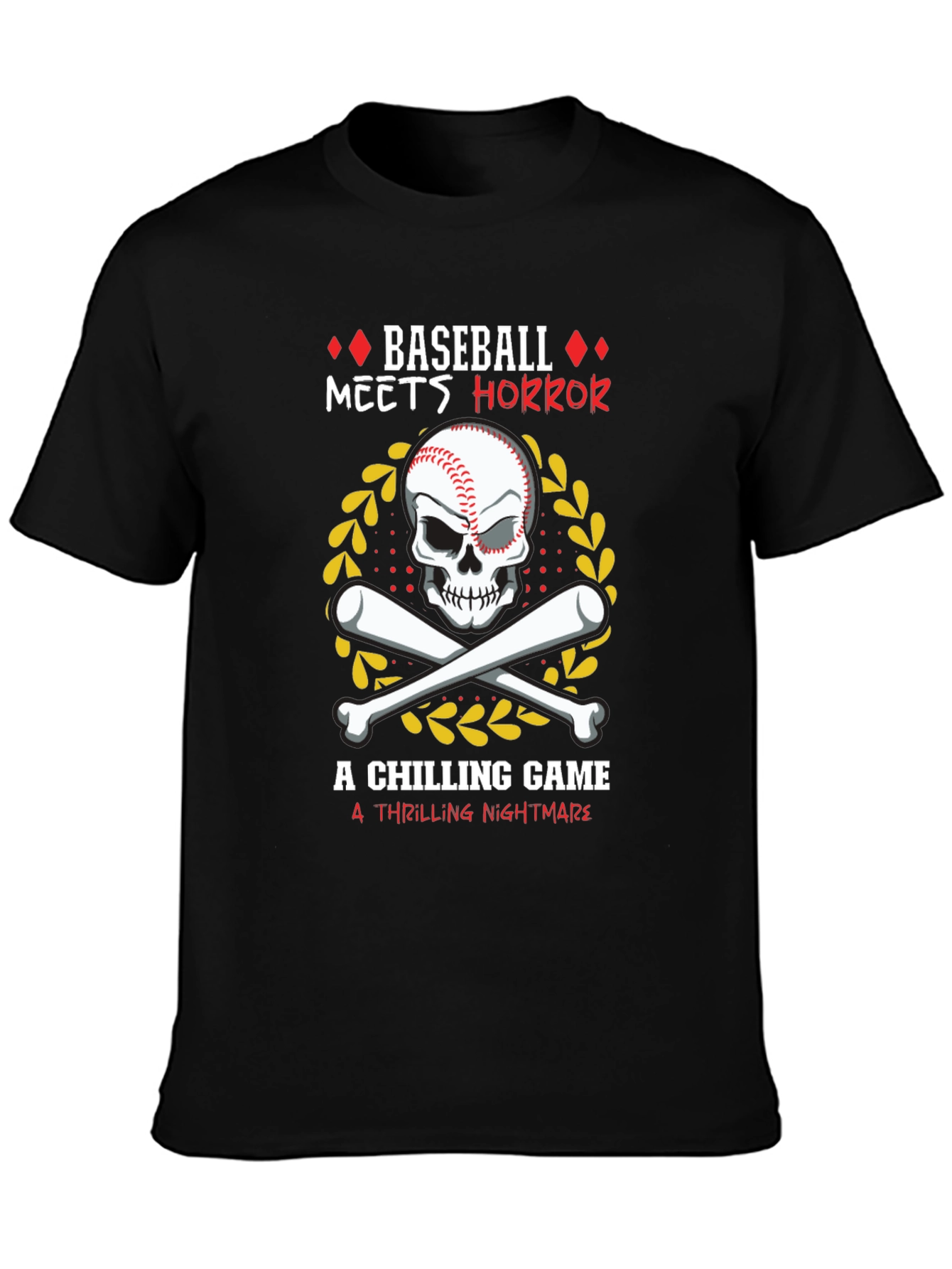 Baseball Horror Graphic Tee