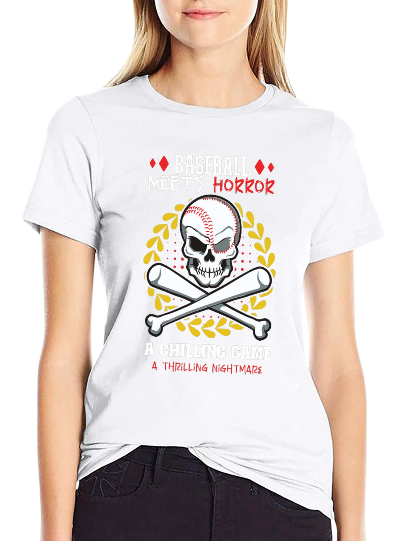 Baseball Horror Graphic Tee