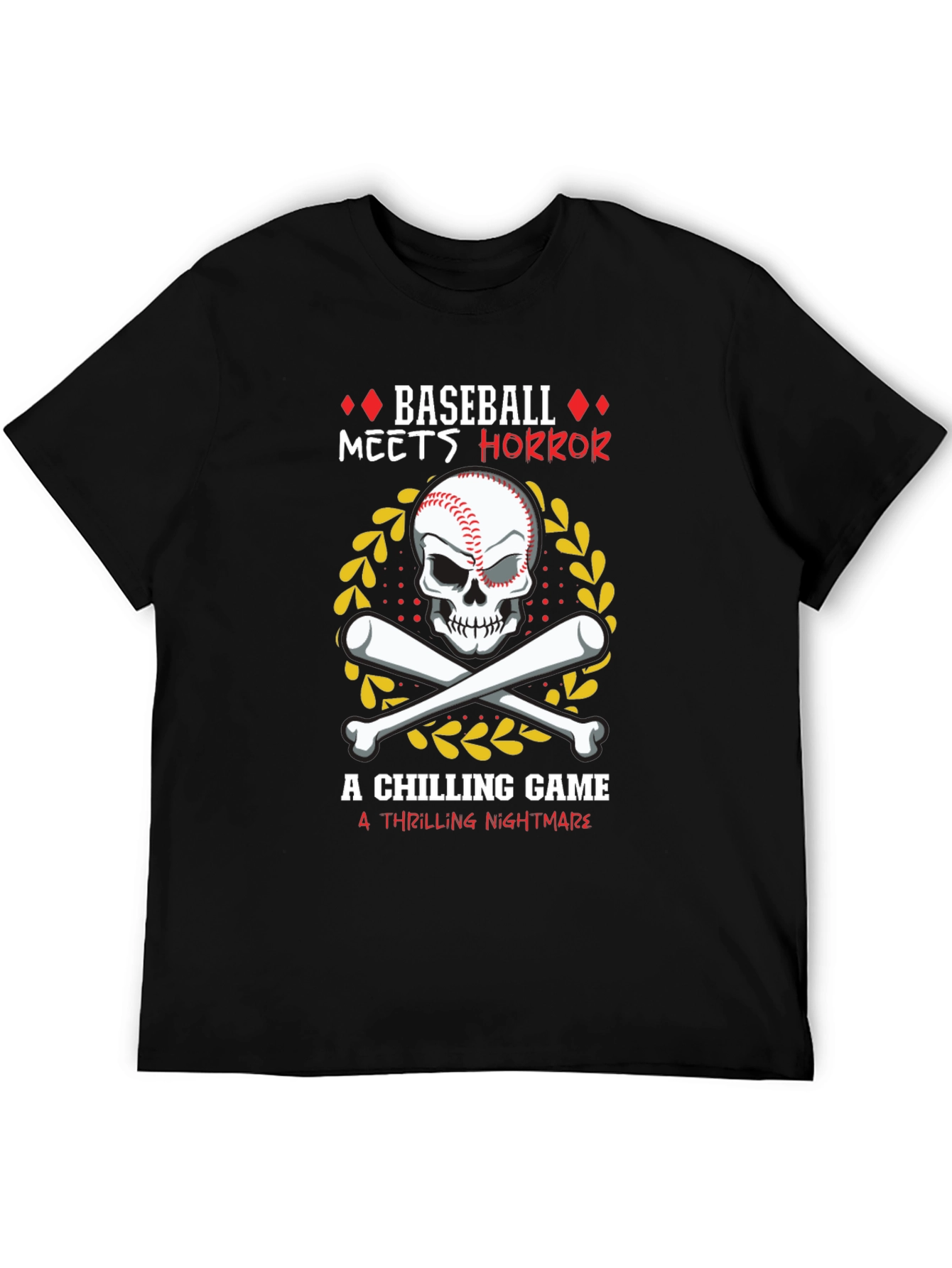 Baseball Horror Graphic Tee